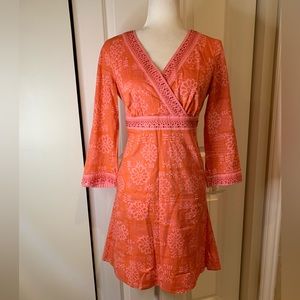 Sigrid Olsen Long Sleeve Faux Wrap Dress 👗
